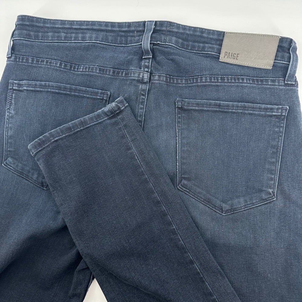 Paige Jeans Mens 34 Croft Boomer Dark Blue Slim Skinny Stretch Denim Made in USA